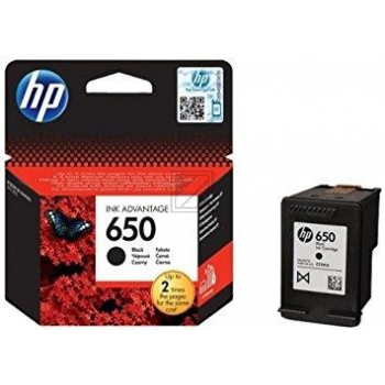 CZ101AE // 650 / schwarz / original HP Druckkopfpatrone schwarz / CZ101AE / 360 S. / 13.50 ml
