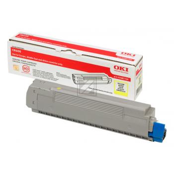 43487709 // Yellow // original // Toner f. Oki C86 / 43487709 / 6.000 Seiten