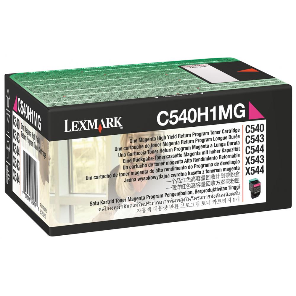 C540H1MG / magenta / original LEXMARK Toner magenta / C540H1MG / 2000 S.