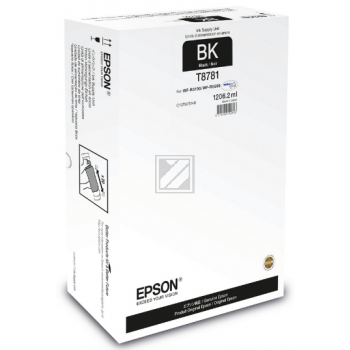 C13T878140 // T8781 / original EPSON Tintenpatrone schwarz / C13T878140 / 75000 S. / 1206.20 ml