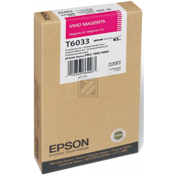 C13T603300 // T6033 / magenta / original EPSON Tintenpatrone magenta / C13T603300 / 220.00 ml