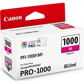 0548C001 // PFI1000M / magenta / original CANON Tintenpatrone magenta / 0548C001 / 5855 S. / 80.00 ml
