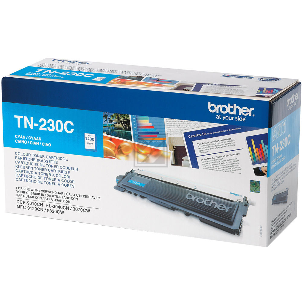 TN230C / cyan / original BROTHER Toner cyan / TN230C / 1400 S.