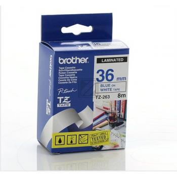 TZE263 / original BROTHER PTouch Farbband / TZE263