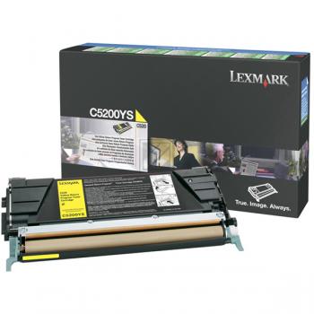 C5200YS / gelb / original LEXMARK Toner gelb / C5200YS / 1500 S.