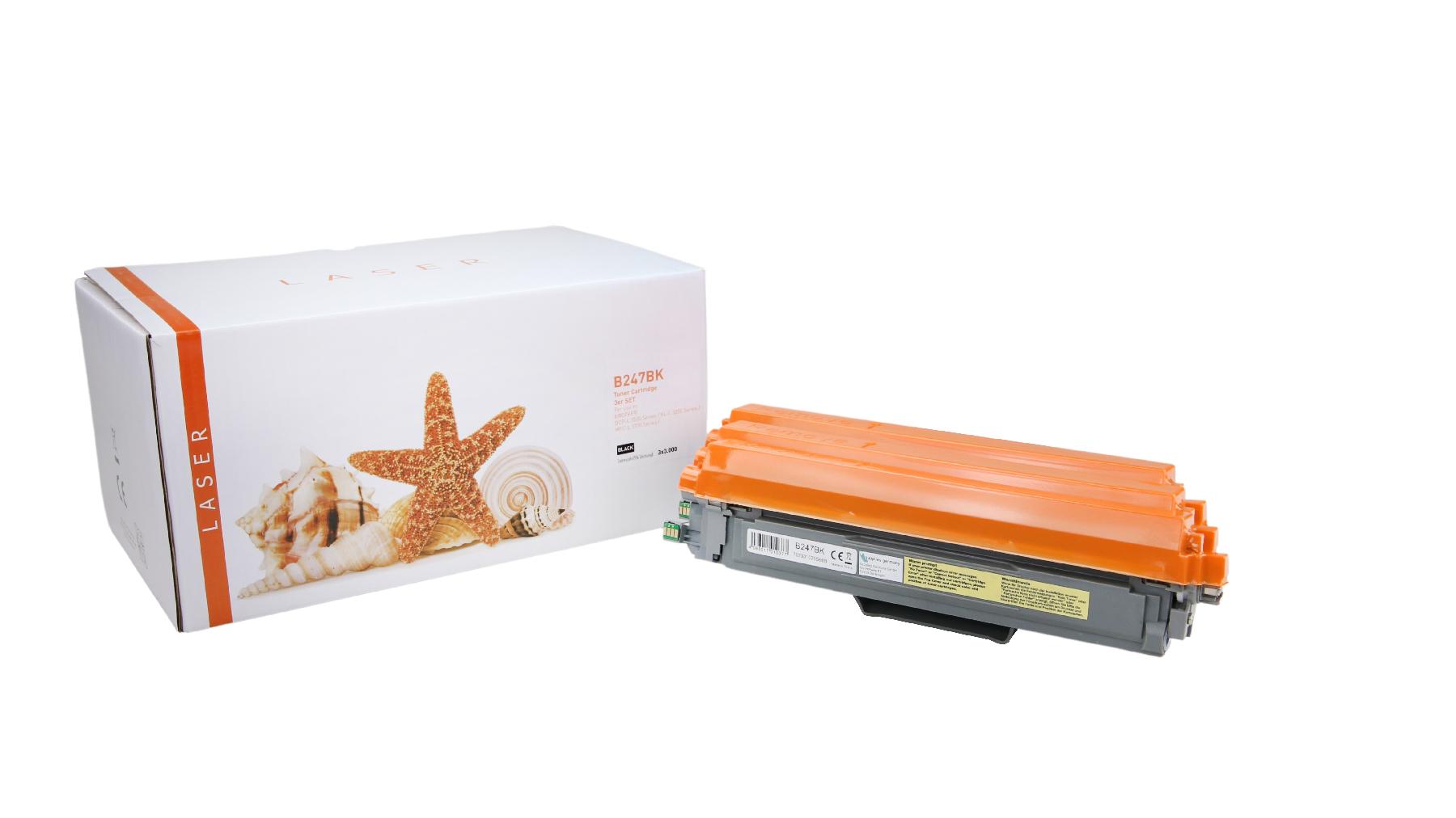 Alternativ Toner Black für Brot / TN247BK / 3x 3.000 Seiten