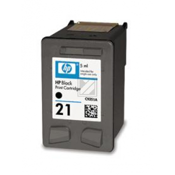 C9351AE // 21 / schwarz / original HP Druckkopfpatrone schwarz / C9351AE / 190 S. / 5.00 ml