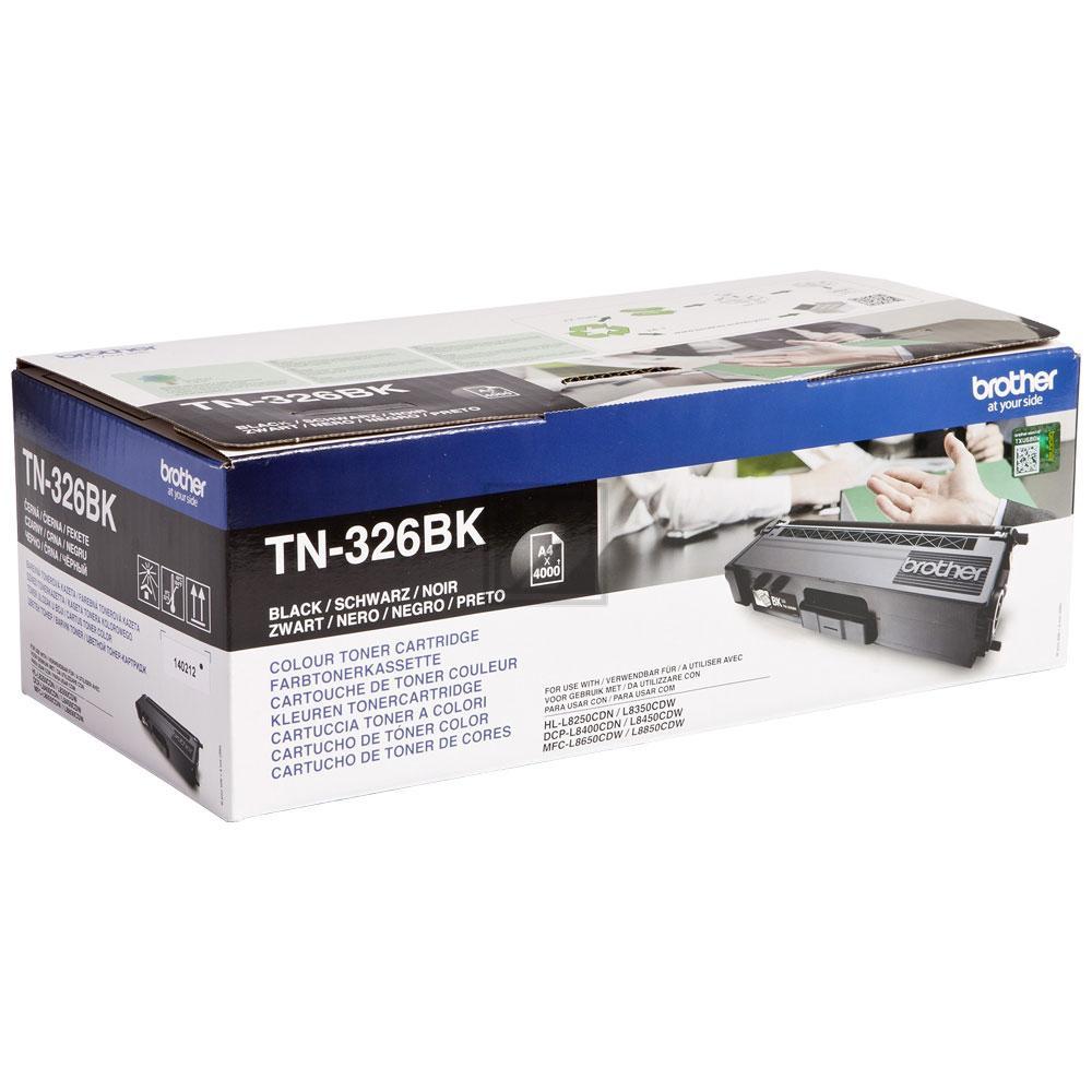 TN326BK / schwarz / original BROTHER Toner schwarz / TN326BK / 4000 S.