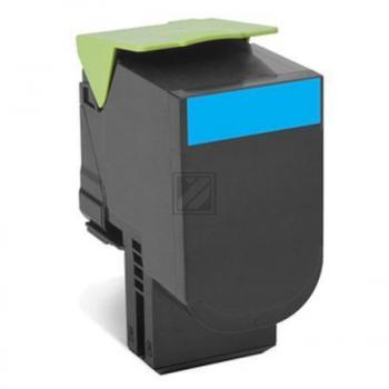 80C2SCE // 802SC / original LEXMARK Toner cyan / 80C2SCE / 2000 S.