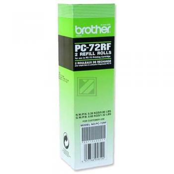 PC72RF / schwarz / original BROTHER ThermoTransferRolle / PC72RF / 144 S.