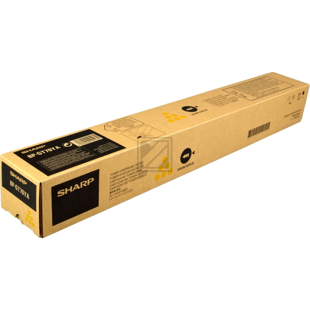 BPGT70YA / gelb / original SHARP Toner gelb / BPGT70YA / 24000 S.
