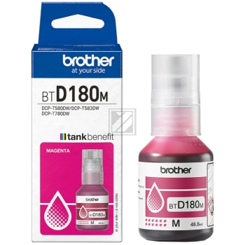 BTD180M / magenta / original Brother Tintenflasche / BTD180M / 5000 S. / 48.80 ml