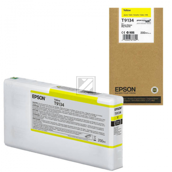 C13T913400 // T9134 / gelb / original EPSON Tintenpatrone gelb / C13T913400 / 200.00 ml