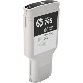 F9K04A // 745 / schwarz / original HP Tintenpatrone schwarz hell / F9K04A / 300.00 ml