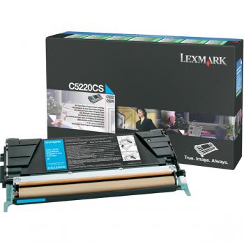 C5220CS / cyan / original LEXMARK Toner cyan / C5220CS / 3000 S.