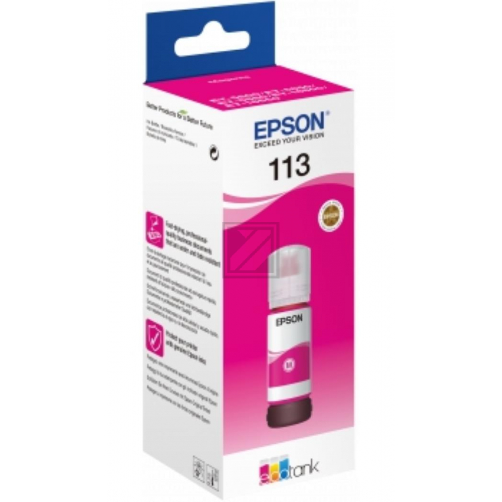C13T06B340 // 113 / magenta / original EPSON Tintenflasche magenta / C13T06B340 / 6000 S. / 70.00 ml