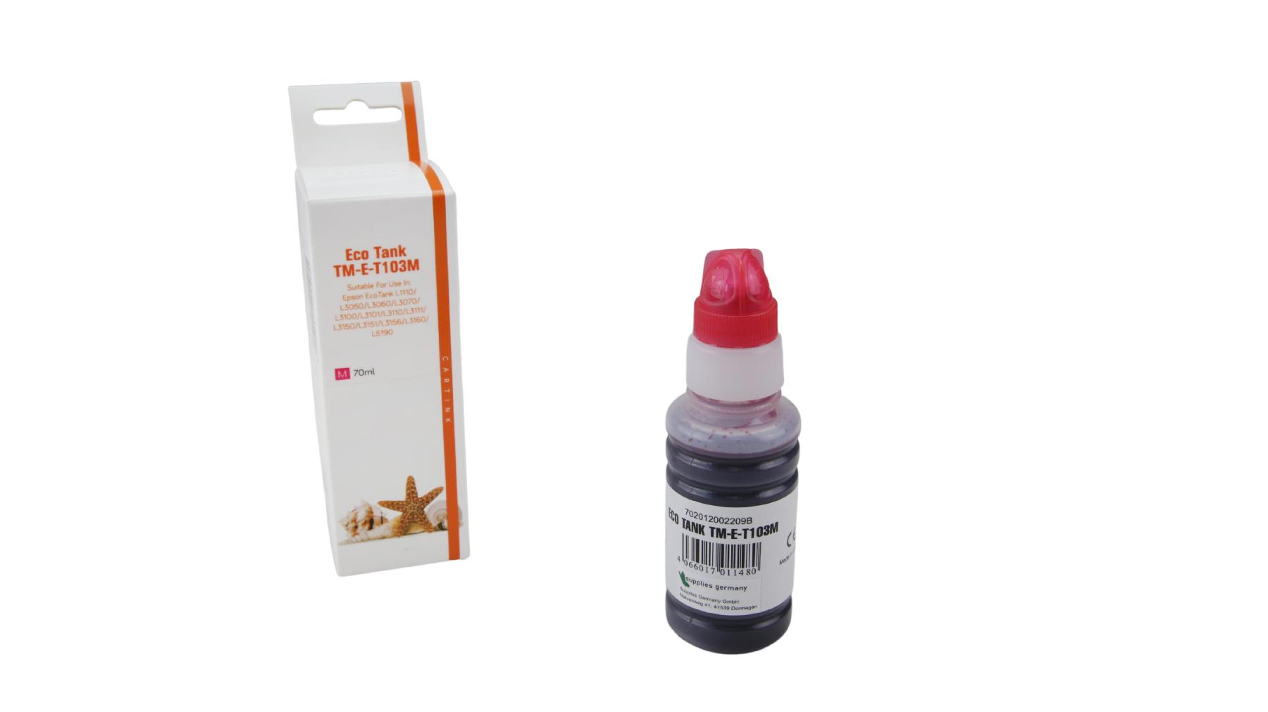 Alternativ T103M Eco Tank Nachfüllflasche Magenta für Epson / C13T00S34A / 70ml