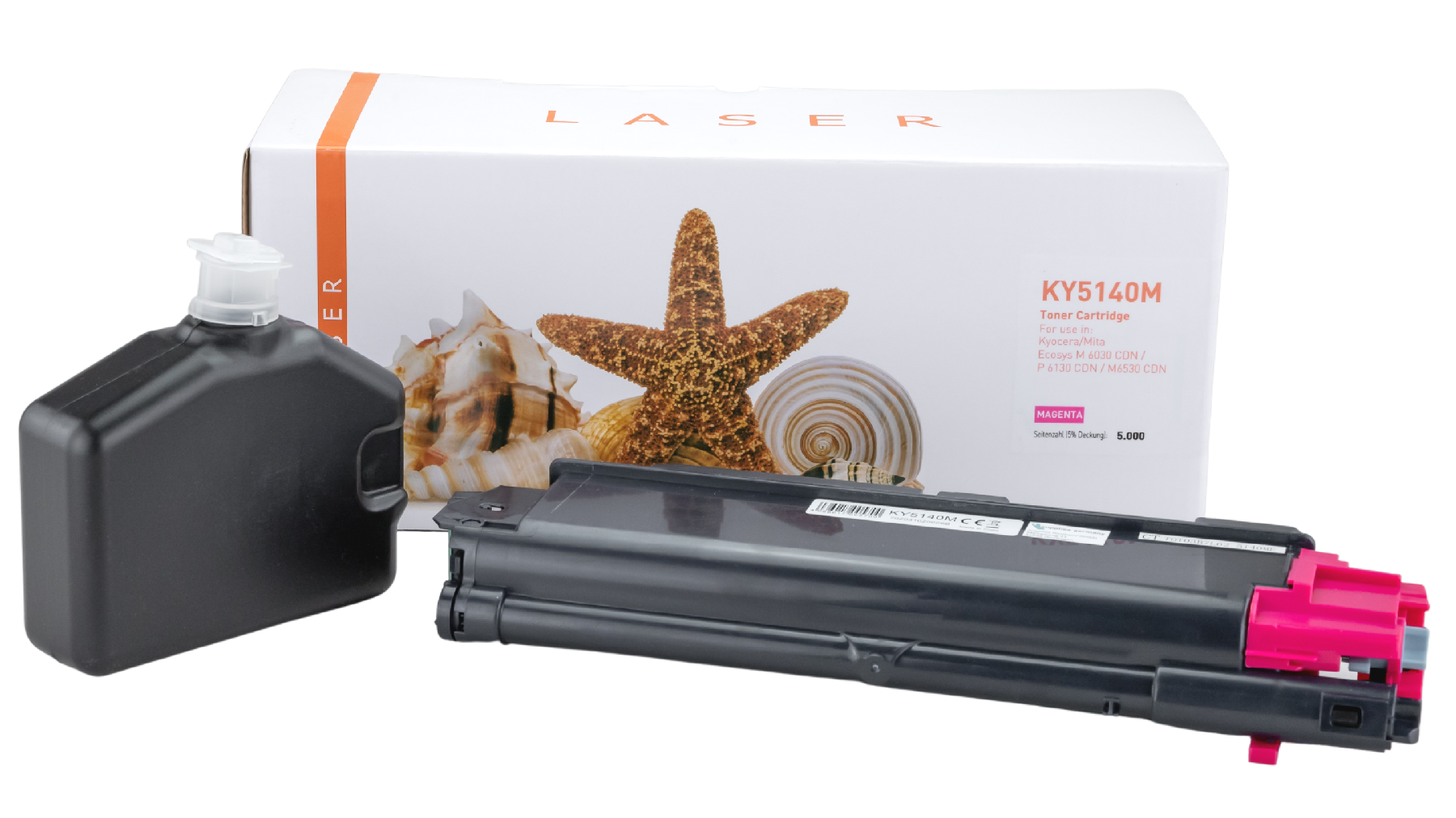 Alternativ Toner Magenta für Kyocera / TK5140M / 5.000 Seiten