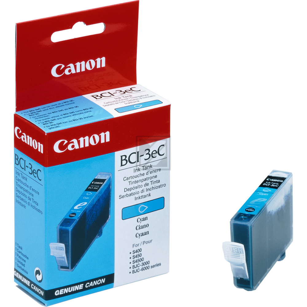 4480A002 // BCI3EC / cyan / original CANON Tintenpatrone cyan / 4480A002 / 390 S. / 14.00 ml