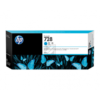 ORIGINAL HP Tintenpatrone Cyan F9K17A 728 300ml / F9K17A