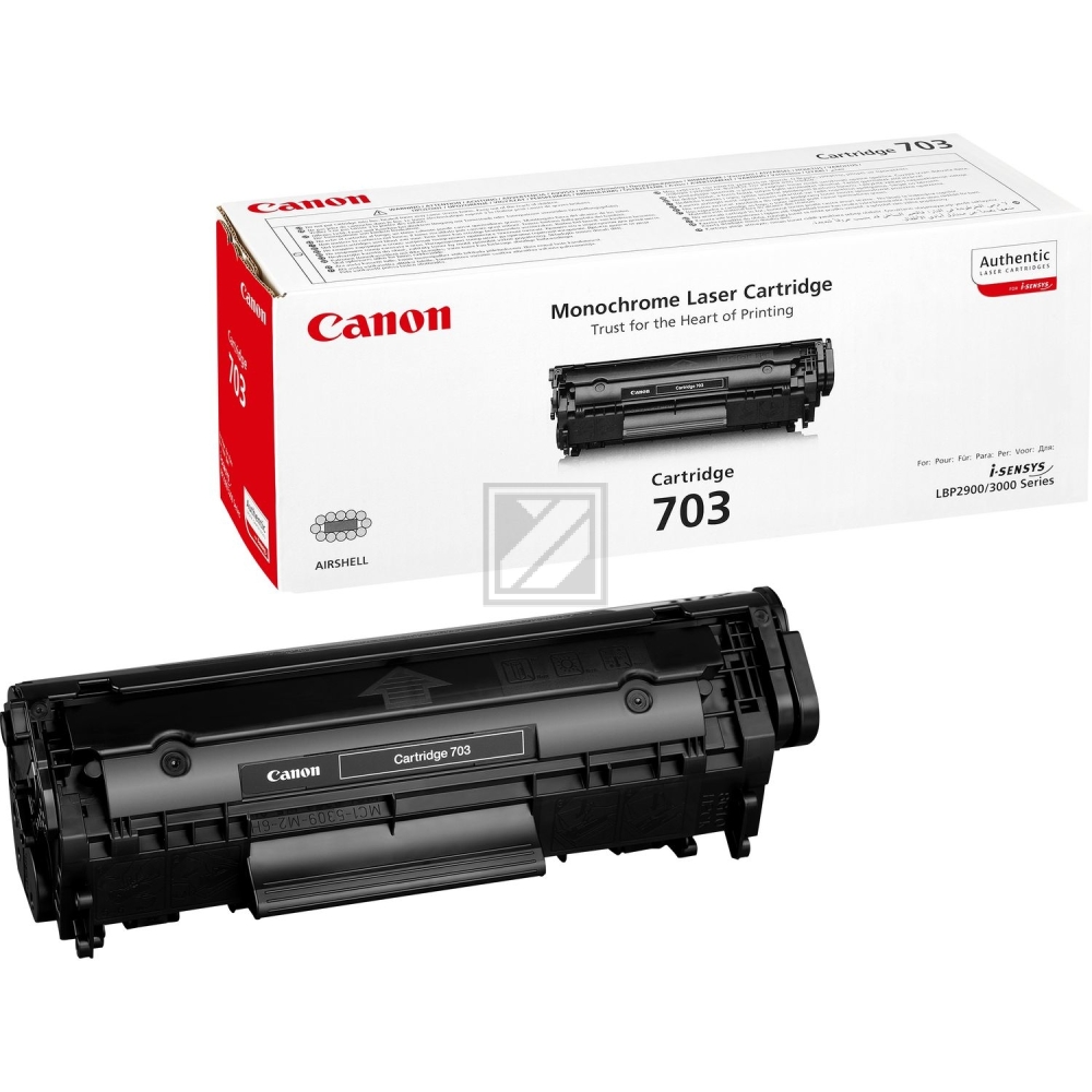 7616A005 // 703 / schwarz / original CANON Toner schwarz / 7616A005 / 2000 S.