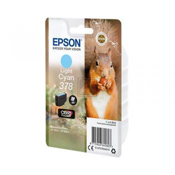 C13T37854010 // 378 / original EPSON Tintenpatrone cyan hell / C13T37854010 / 360 S. / 4.80 ml