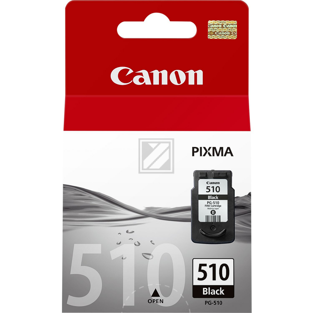 2970B001 // PG510 / schwarz / original CANON Druckkopfpatrone schwarz / 2970B001 / 220 S. / 9.00 ml