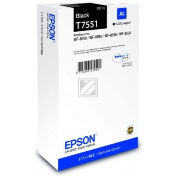 C13T75514N // T7551 / original EPSON Tintenpatrone schwarz / C13T75514N / 5000 S. / 100.00 ml
