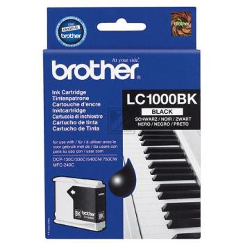 LC1000BK / schwarz / original BROTHER Tintenpatrone schwarz / LC1000BK / 500 S. / 18.60 ml