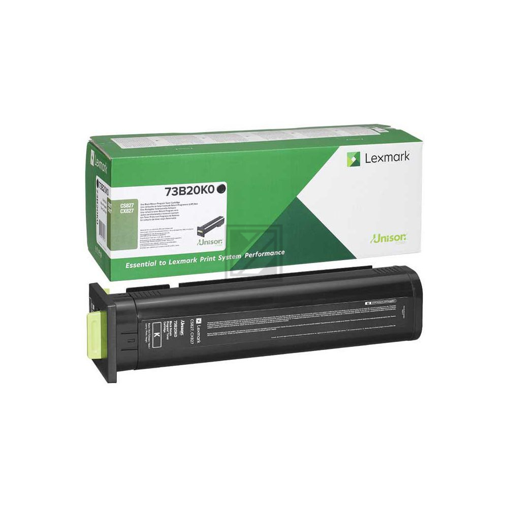 73B20K0 / original LEXMARK Toner schwarz / 73B20K0 / 20000 S.