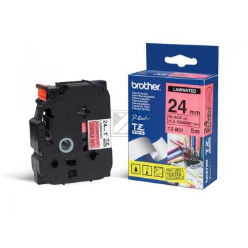 TZEB51 / schwarz / original BROTHER PTouch Farbband / TZEB51