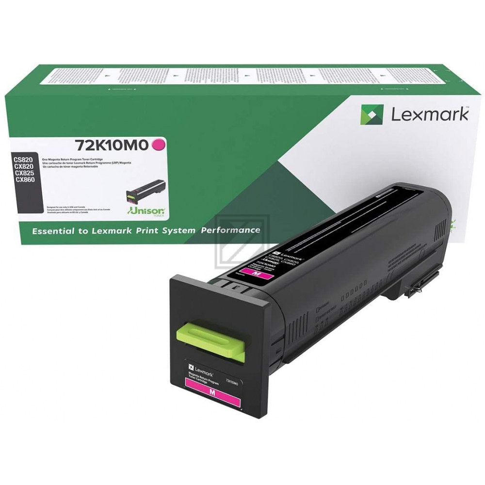 72K20M0 / magenta / original LEXMARK Toner magenta / 72K20M0 / 8000 S.