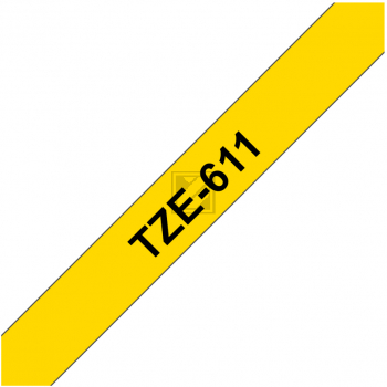TZE611 / original BROTHER PTouch Farbband / TZE611