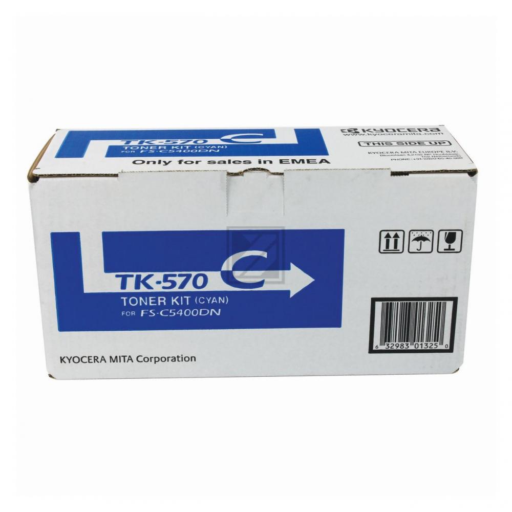 TK570C /1T02HGCEU0 Original Toner Cyan für Kyocer / 1T02HGCEU0 /TK570C/ 12.000 Seiten