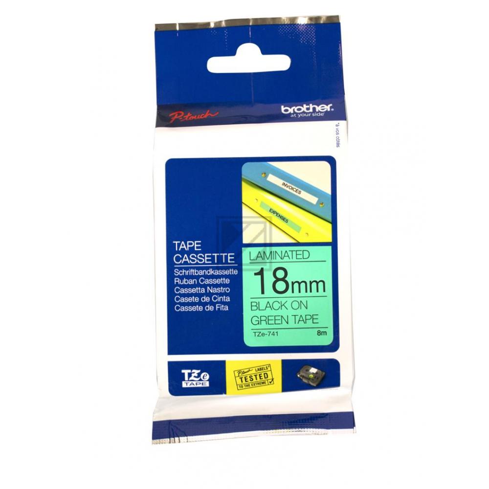 TZE741 / original BROTHER PTouch Farbband / TZE741