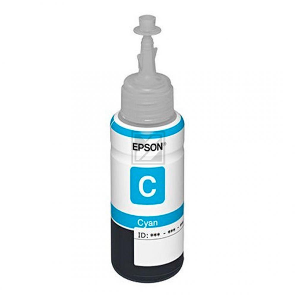 C13T67324A // T6732 / cyan / original EPSON Tintenflasche cyan / C13T67324A / 1800 S. / 70.00 ml
