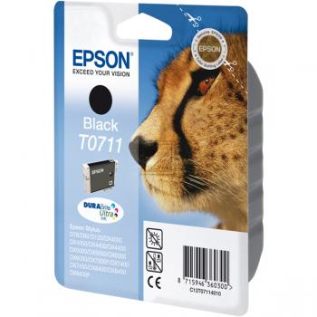 C13T07114012 // T0711 / schwarz / original EPSON Tintenpatrone schwarz / C13T07114012 / 245 S. / 7.40 ml