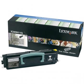 X340H11G / schwarz / original LEXMARK Toner schwarz / X340H11G / 6000 S.