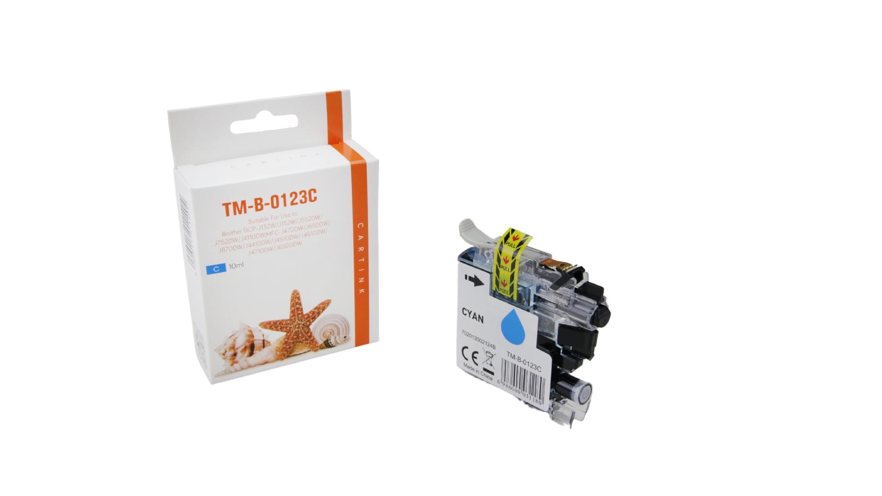 Alternativ Tinte Cyan f / LC123C / 10ml