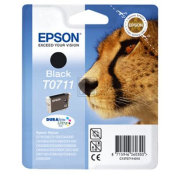 C13T07114012 // T0711 / schwarz / original EPSON Tintenpatrone schwarz / C13T07114012 / 245 S. / 7.40 ml