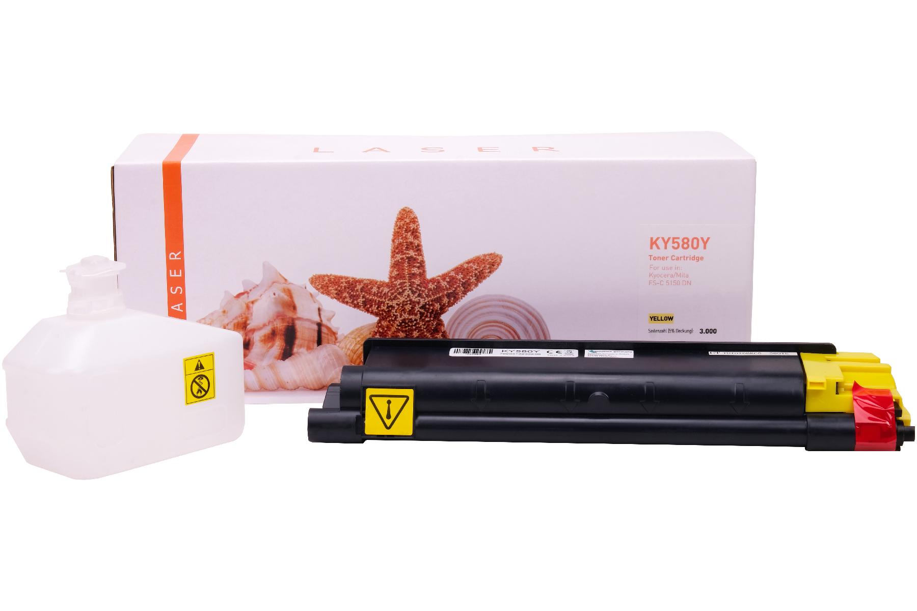 Alternativ Toner Yellow für Kyocera / TK580Y / 3.000 Seiten