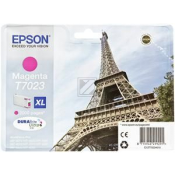 C13T70234010 // T7023 / magenta / original EPSON Tintenpatrone magenta / C13T70234010 / 2000 S. / 21.30 ml