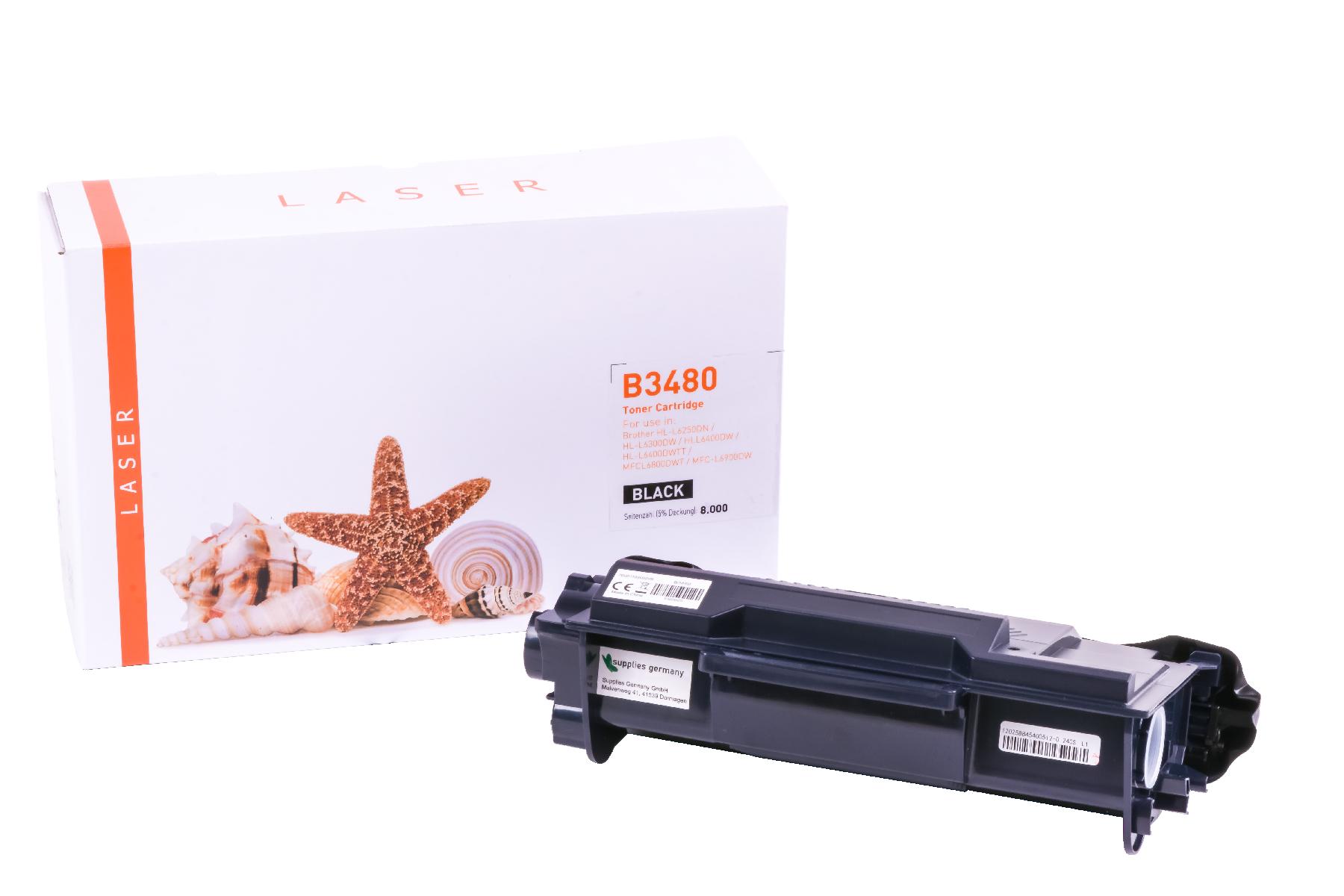 Alternativ Toner Black für Brother  / TN3480 / 8.000 Seiten