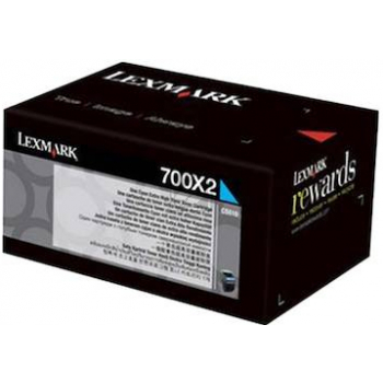 70C0X20 // 700X2 / cyan / original LEXMARK Toner cyan / 70C0X20 / 4000 S.