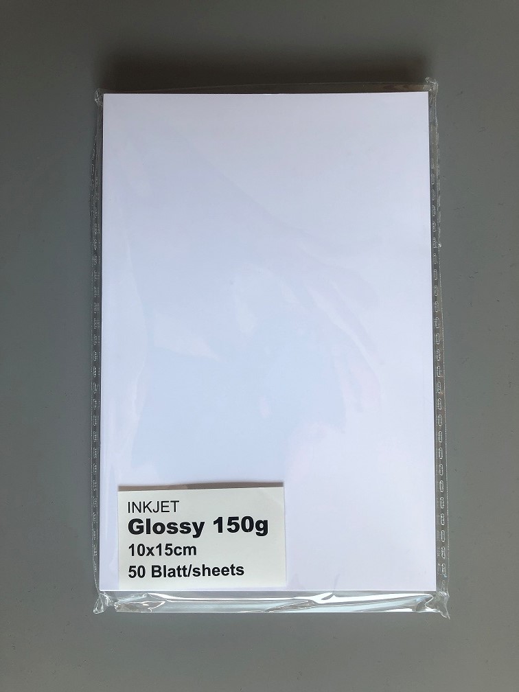Fotopapier Glossy180g/1S / 1x20 Blatt  1 Päckchen / Glossy / 180g / 10x15cm / 1Seitig