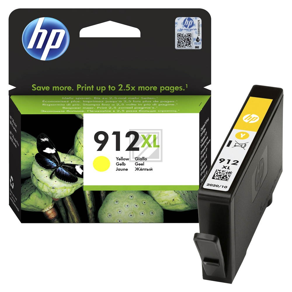 3YL83AE // 912XL / gelb / original HP Tintenpatrone gelb / 3YL83AE / 825 S. / 9.90 ml