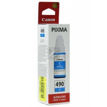 0664C001 // GI490C / cyan / original CANON Tintenflasche cyan / 0664C001 / 7000 S. / 70.00 ml