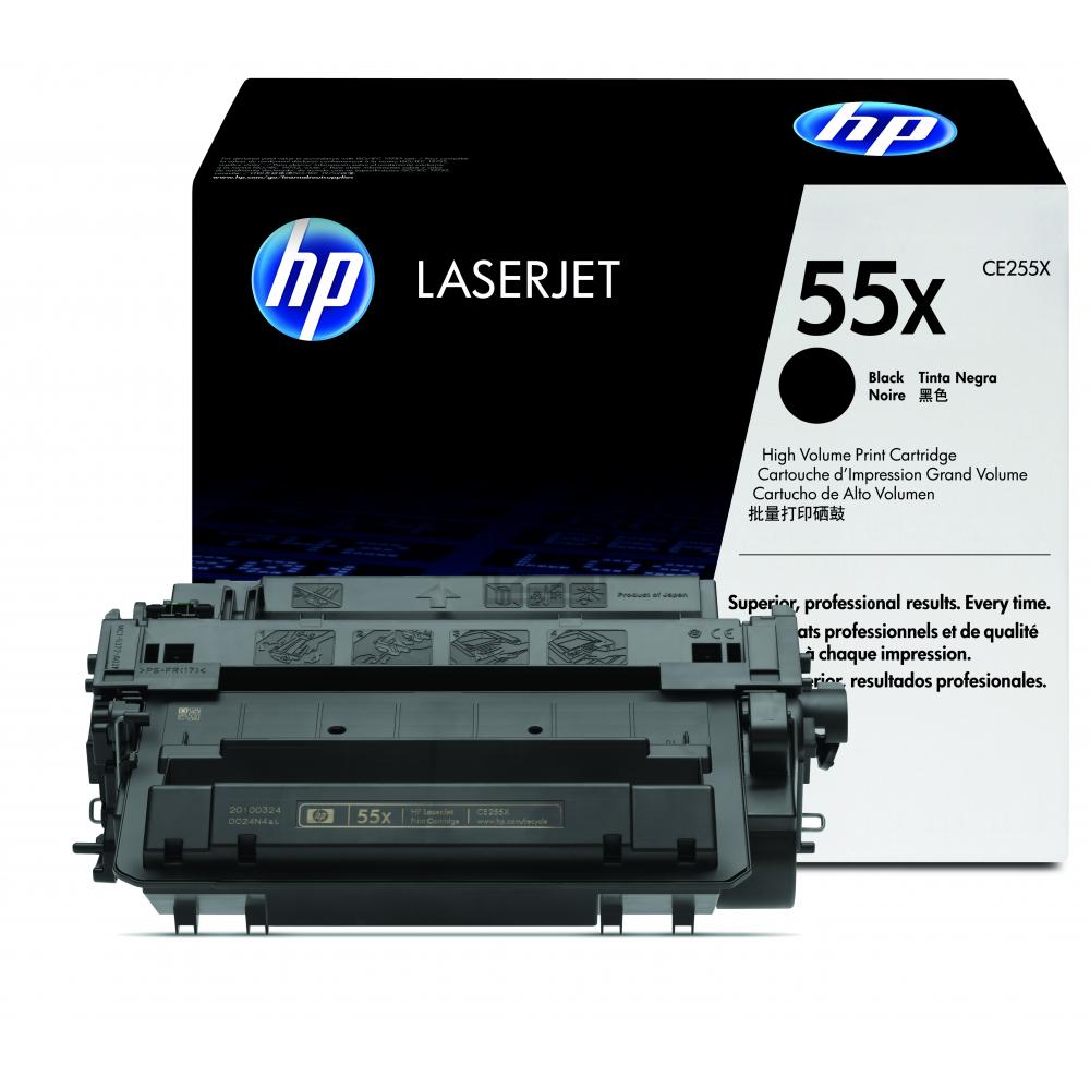 CE255X // 55X / schwarz / original HP Toner schwarz / CE255X / 12500 S.