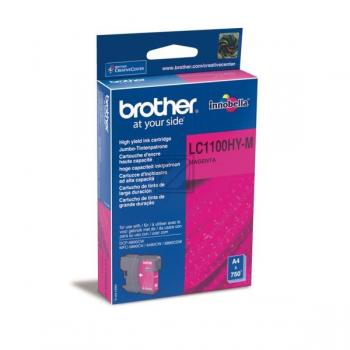 LC1100HYM / magenta / original BROTHER Tintenpatrone magenta / LC1100HYM / 750 S. / 10.10 ml