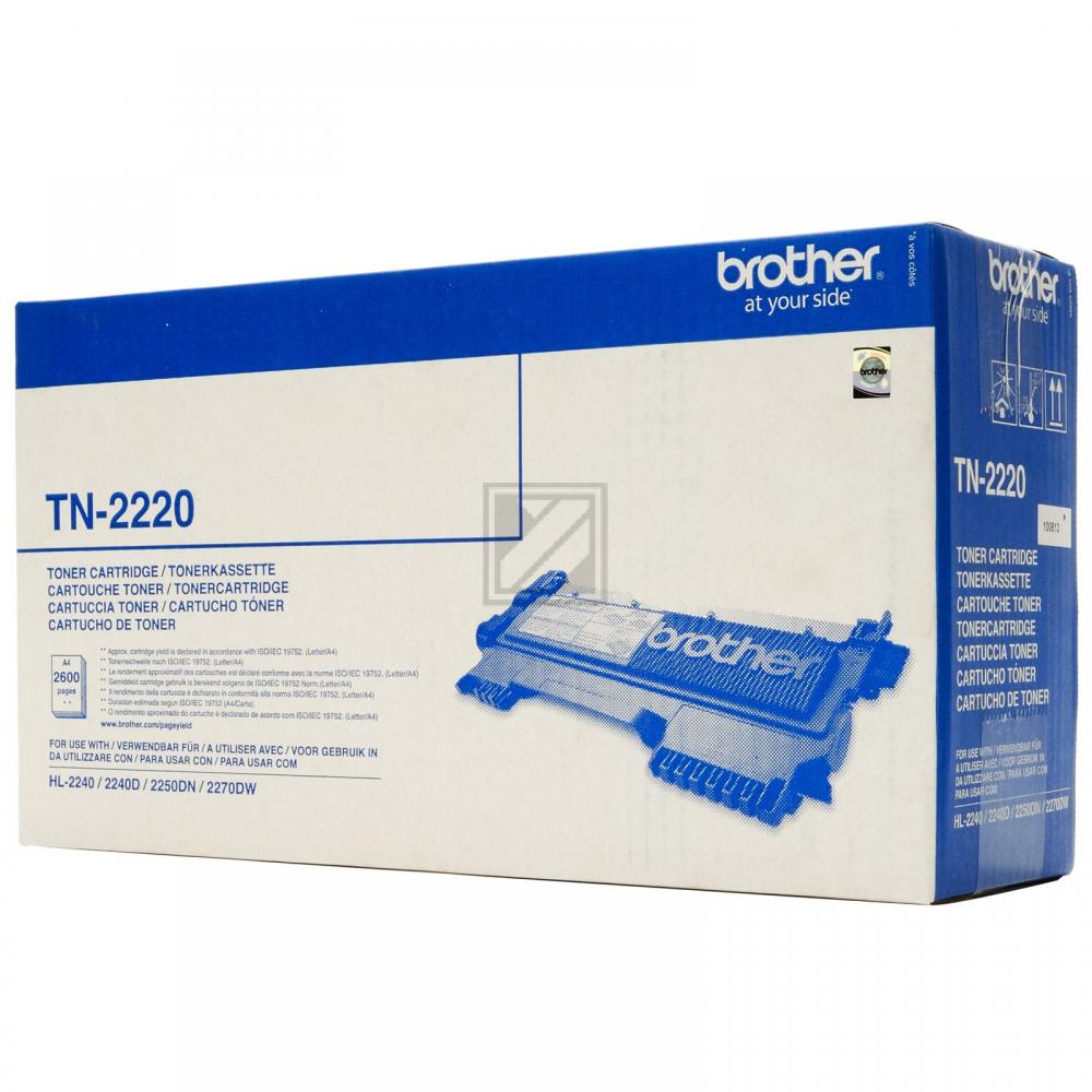 TN2220 / schwarz / original BROTHER Toner schwarz / TN2220 / 2600 S.